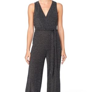Catherine Black Glitter Knit Jumpsuit